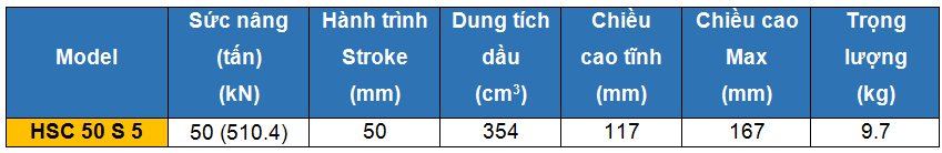 kich thuy luc 1 chieu lun 50 tan 50 mm